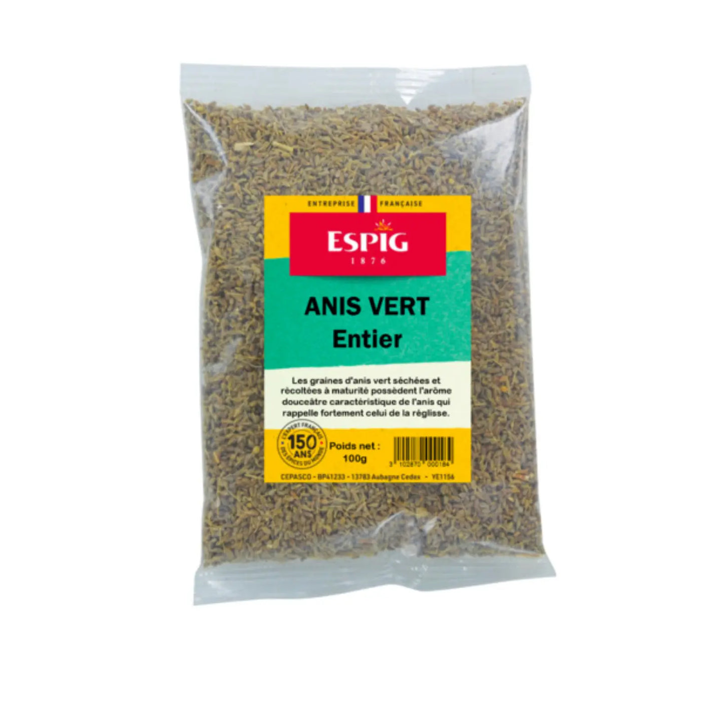 Anis vert entier Espig 100G H EXOTIQUE