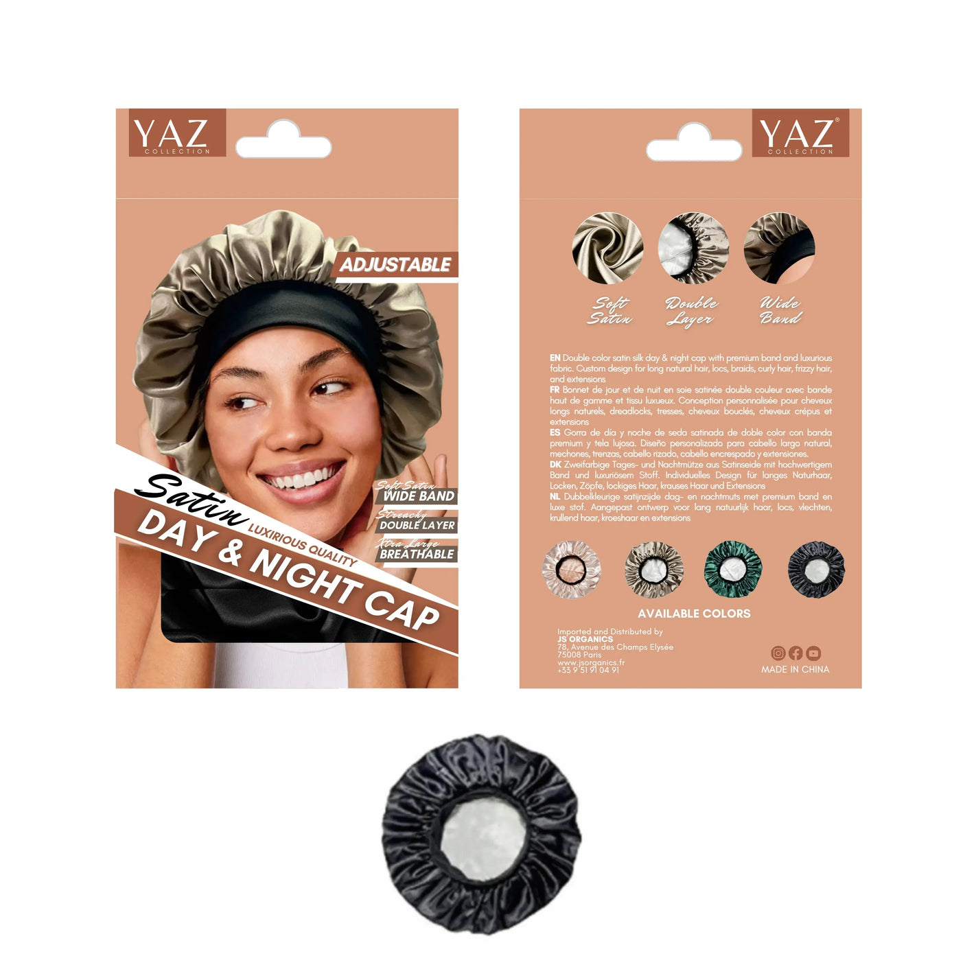 Bonnet Satin Jour & Nuit – Yaz Collections - H-exotique