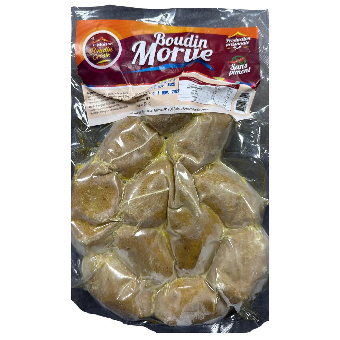 Boudin à la Morue 500G H EXOTIQUE