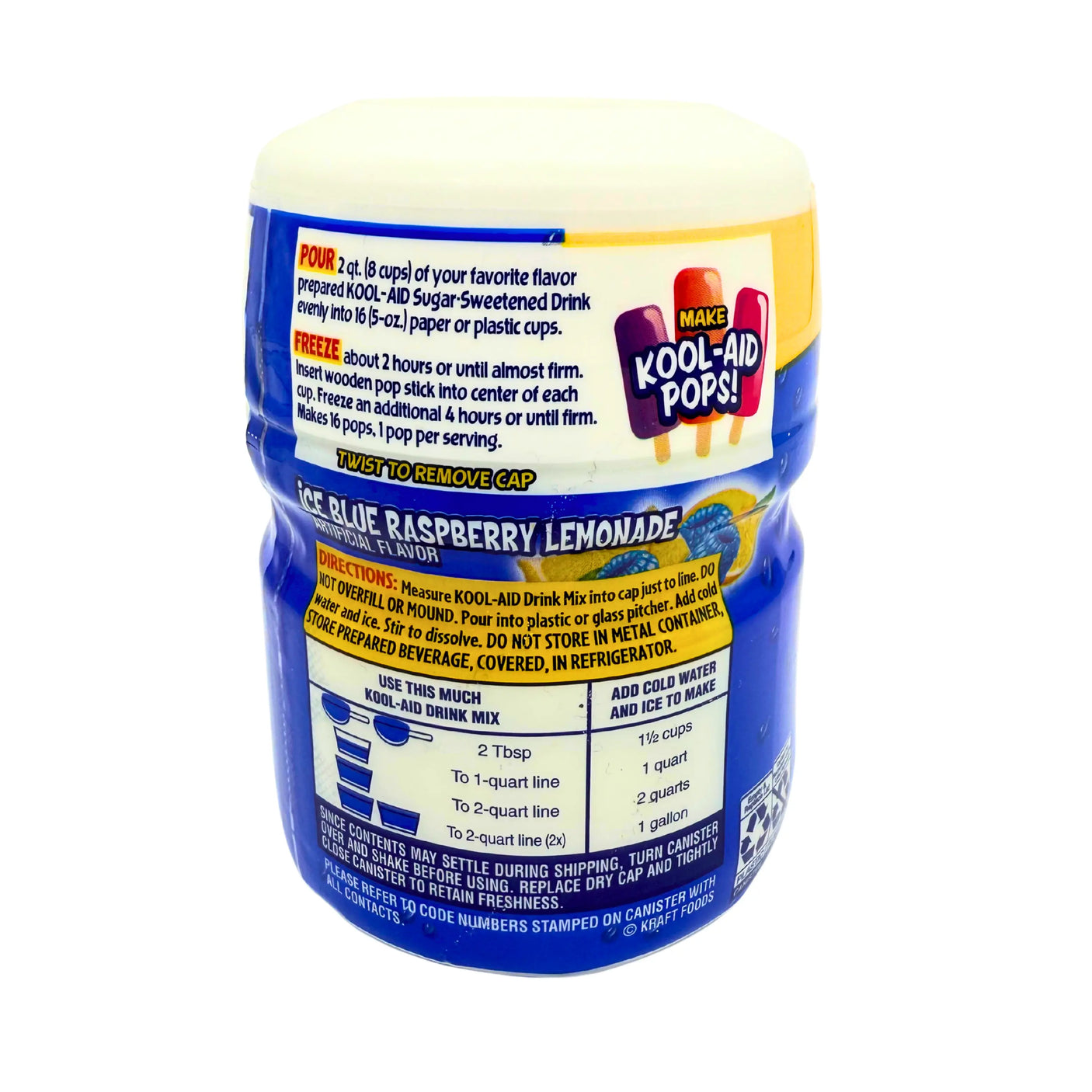 Jus en Poudre Kool-Aid Ice Blue Raspberry 538 G H EXOTIQUE