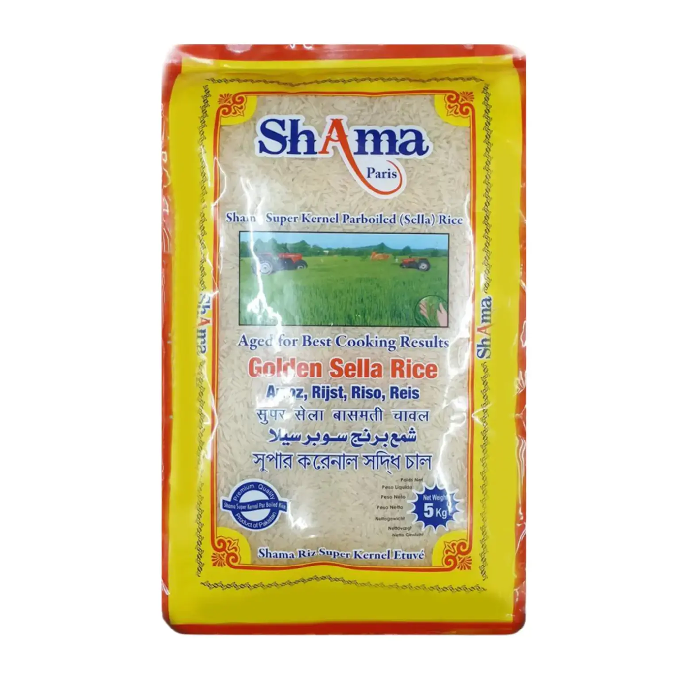 Riz Étuvé Shama Golden Sella 5 kg H-exotique