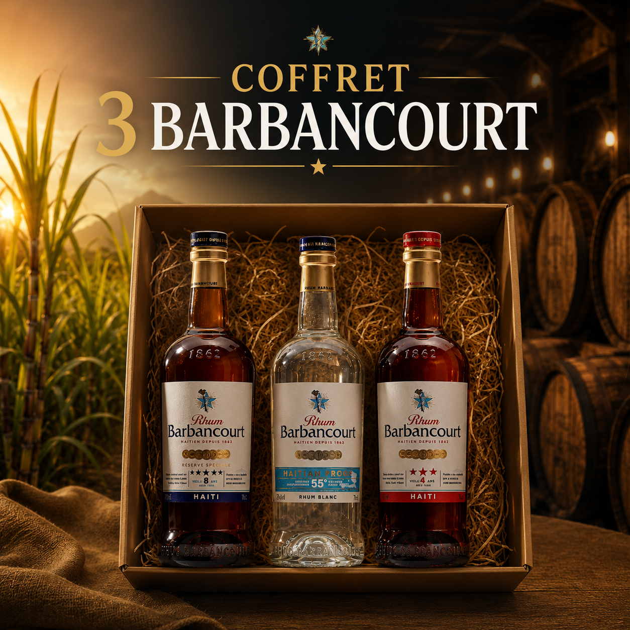 Coffret 3 Barbancourts H EXOTIQUE