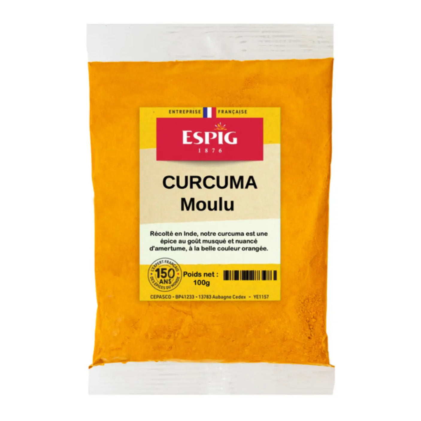 Curcuma moulu Espig 100G H EXOTIQUE