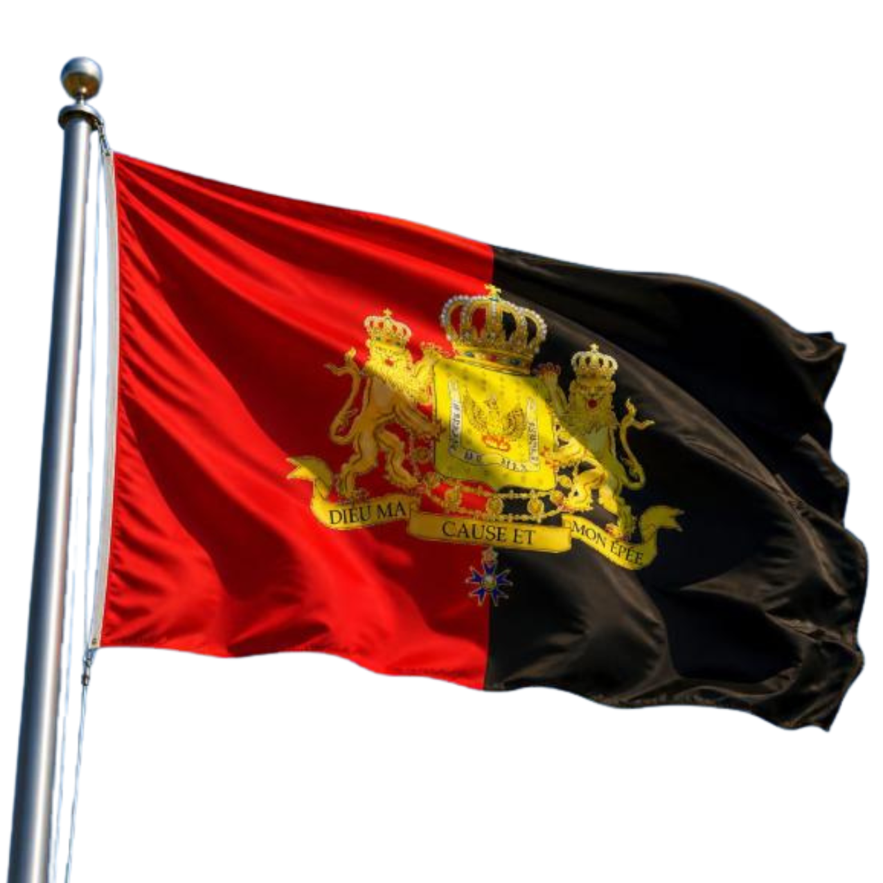 Drapeau Haïti 1803 Noir et rouge 120x180CM H EXOTIQUE