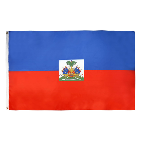 Drapeau Haïti Bleu et rouge 90x150CM H EXOTIQUE