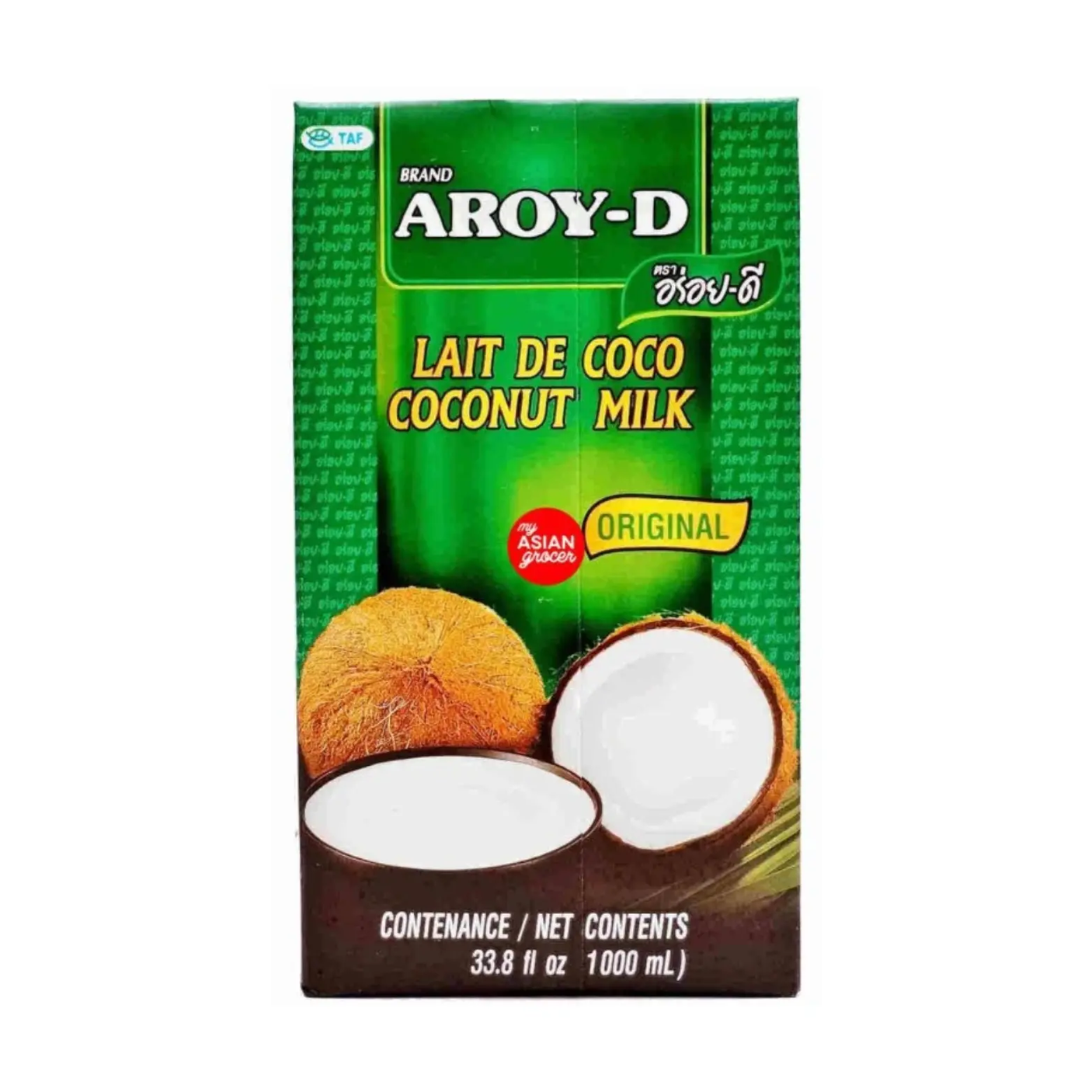 Lait de Coco Aroy-D 1L H EXOTIQUE