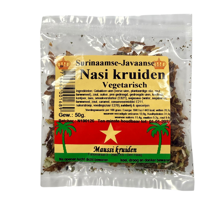 Mélange d’épices - Nasi Kruiden Vegetarisch 50gr H EXOTIQUE