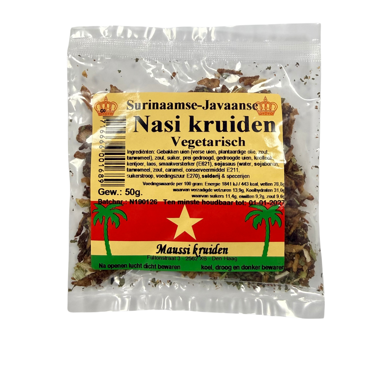 Mélange d’épices - Nasi Kruiden Vegetarisch 50gr H EXOTIQUE